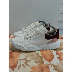 Alexander McQueen Courtdaim Velour Leather Sneakers Women's Size EU 40 US 10